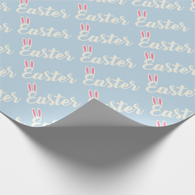 Påsk Lettering med Bunny Öron Presentpapper (Hörn)