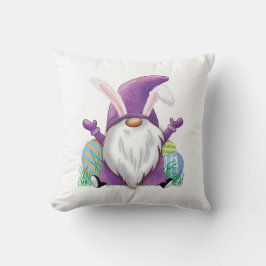 Påsk Lila Gnome Kudde