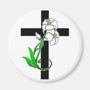 Påsk Lilies och Kor Magnet