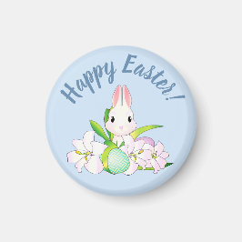 Påsk Lilies & Sweet Bunnies Magnet