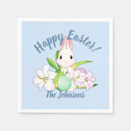 Påsk Lilies & Sweet Bunnies Pappersservett