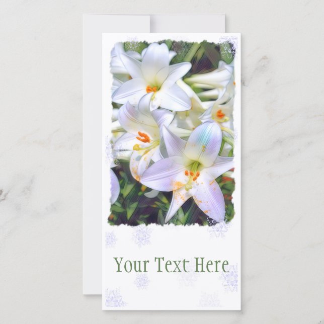 Påsk lily [Flat Guide Card] 案 内 状 Meddelande (Framsida)