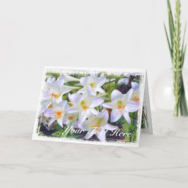 Påsk lily [hälsningskort] カ ー kort