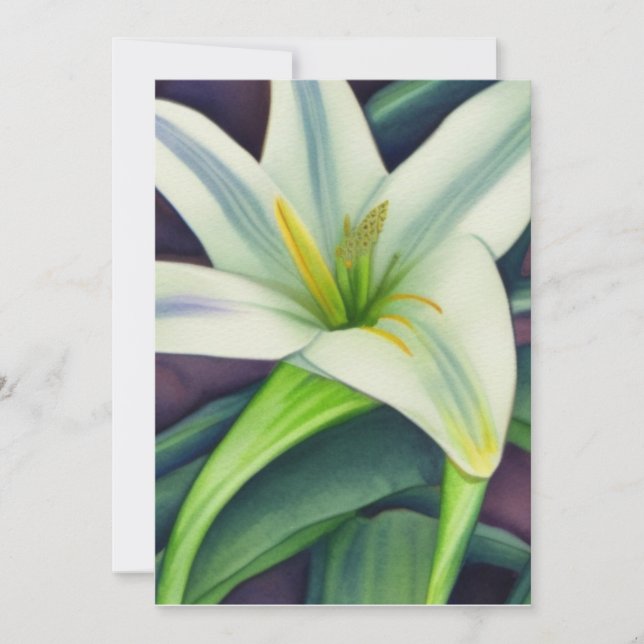 Påsk Lily Julkort (Framsida)
