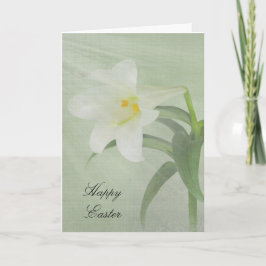 Påsk Lily på Grönt Helgkort