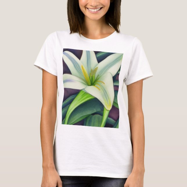 Påsk Lily T Shirt (Framsida)