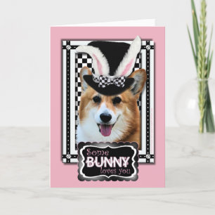 Påsk - lite Kärlek du - Corgi Owen Helgkort