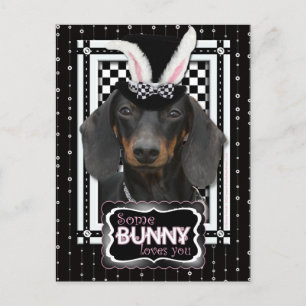 Påsk - lite Kärlek du - Dachshund Helg Vykort