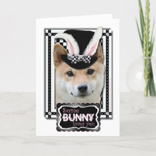 Påsk - lite Kärlek du - Shiba Inu Helgkort