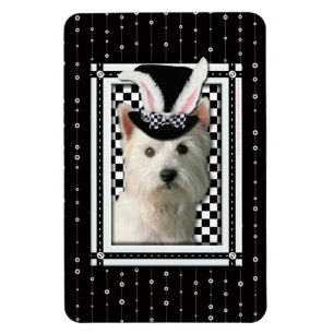 Påsk - lite Kärlek du - Westie Magnet