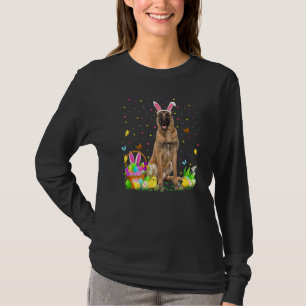Påsk Malinois Hund Bunny Egg Hunting Malinois Eas T Shirt