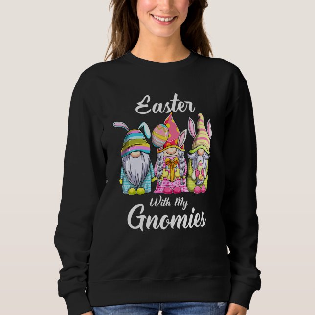 Påsk med min Gnomies Cute Bunny Gnomes Påsk Eg T Shirt (Framsida)