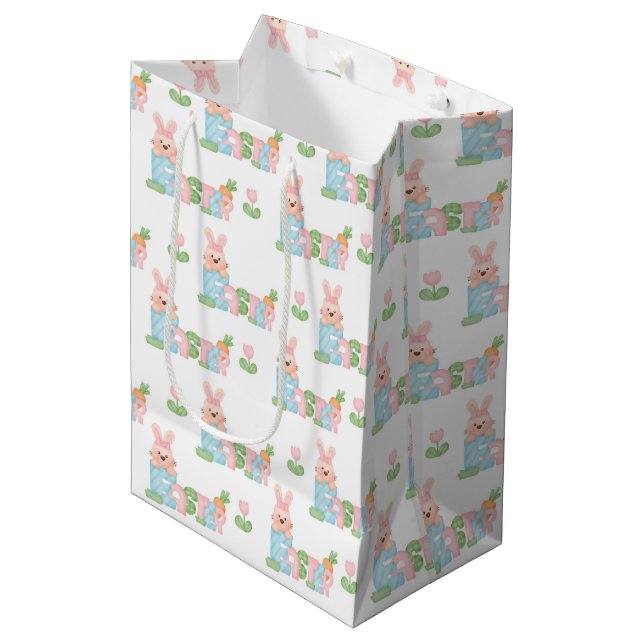 Påsk Medium Gift Bag (Framsidan Vinklad)