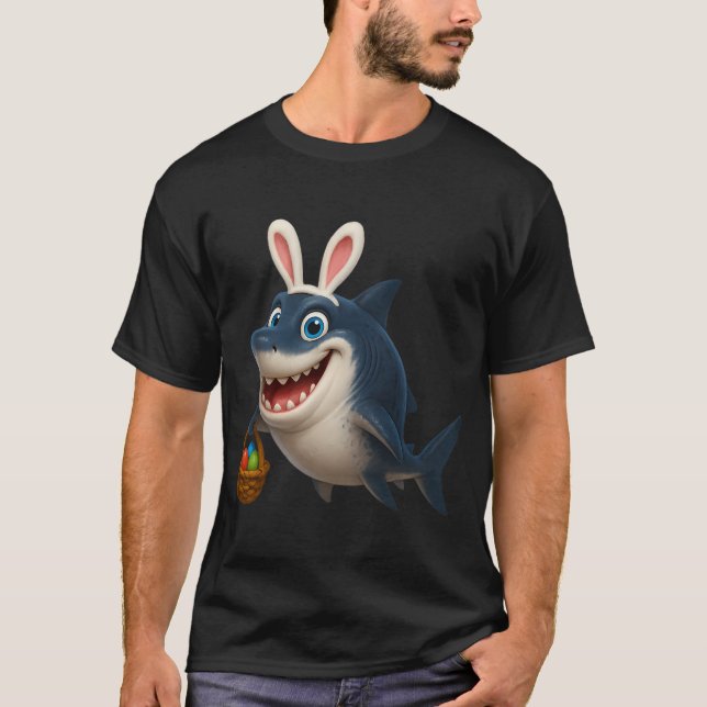 Påsk Megalodon T Shirt (Framsida)