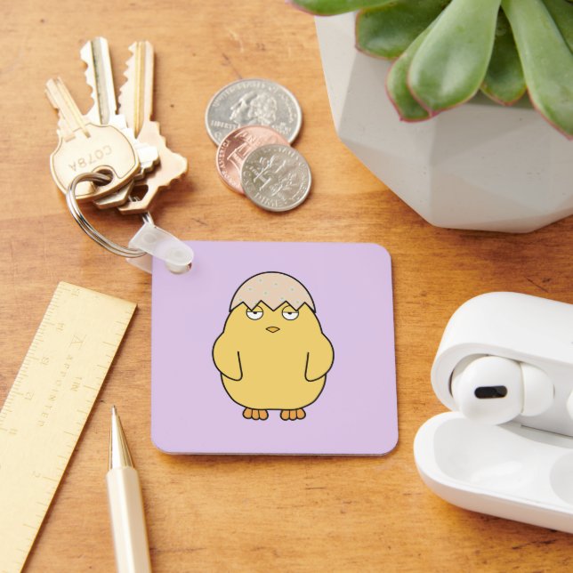 Påsk Meh Chick 1 Nyckelring (Skrivbord)