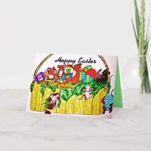 PÅSK, MICE STEAL CANDY Card Helgkort