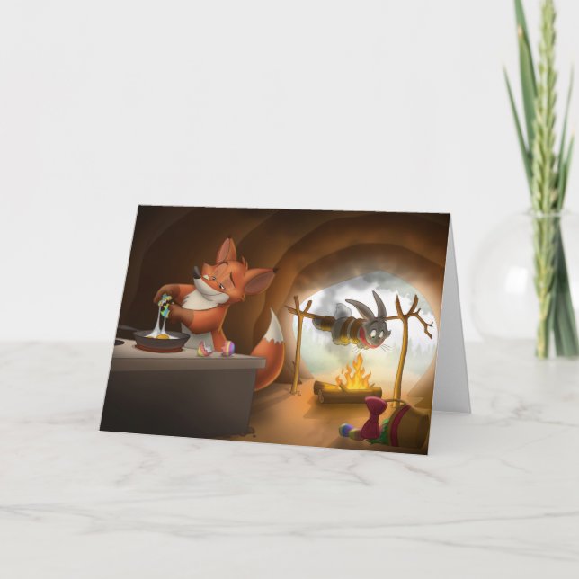 Påsk Middag Helgkort (Framsida)