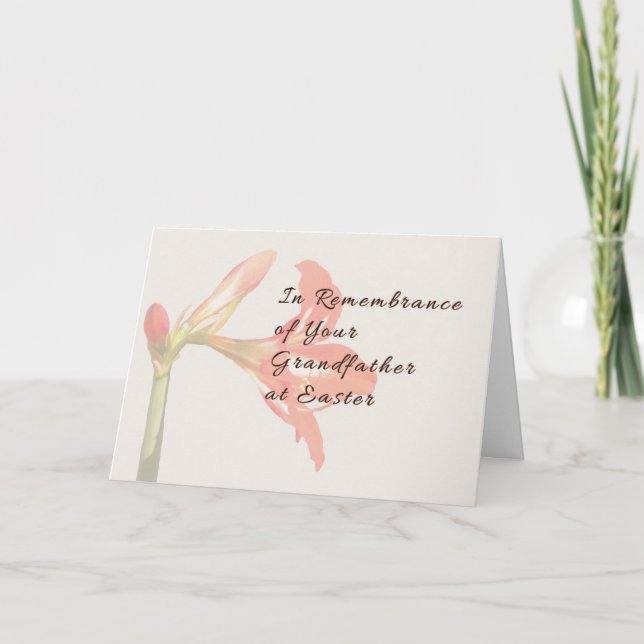 Påsk minneskort för farfar helgkort (Framsida)