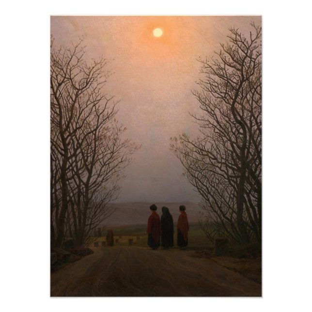 Påsk Morgon av Caspar David Friedrich Fototryck (Framsidan)