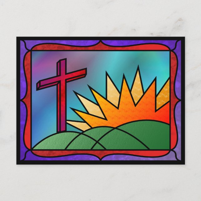 Påsk Morgonvykort Helg Vykort (Framsida)