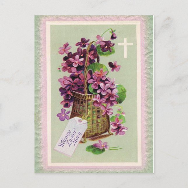 Påsk Morn Helg Vykort (Framsida)