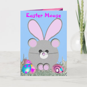 Påsk Mouse Helgkort