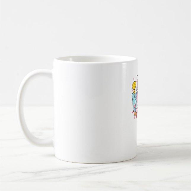 Påsk Nanas kaninöron Coquette Bow Påskkanin  Kaffemugg (Vänster)