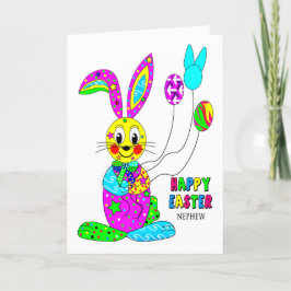 PÅSK Nephew kaleidoskop Colorful Bunny Helgkort
