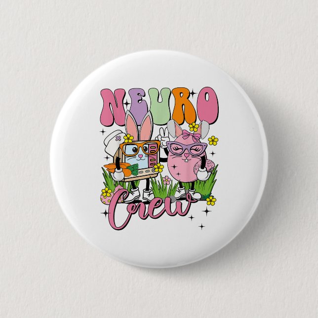 Påsk Neurologi Neuro Nurse Neuro Crew Neuro Squa Knapp (Framsida)