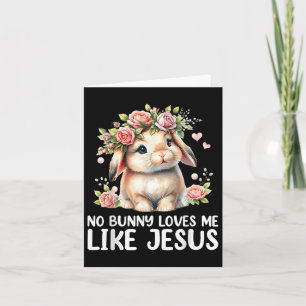 Påsk No Bunny Kärlek mig som Jesus Christian Kids Kort