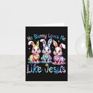 Påsk No Bunny Kärlek mig som Jesus Christian Kids Kort