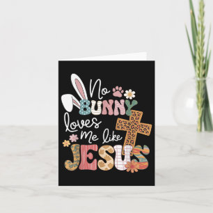 Påsk No Bunny Kärlek mig som Jesus Christian Kids Kort