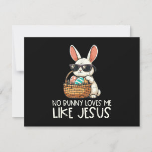 Påsk No Bunny Kärlek mig som Jesus Christian OSA Kort