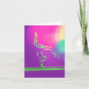 Påsk notecard for Gymnast Helgkort