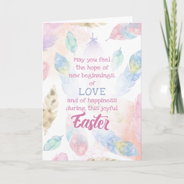 Påsk - Nya startsvälsignelse Helgkort (Framsida)