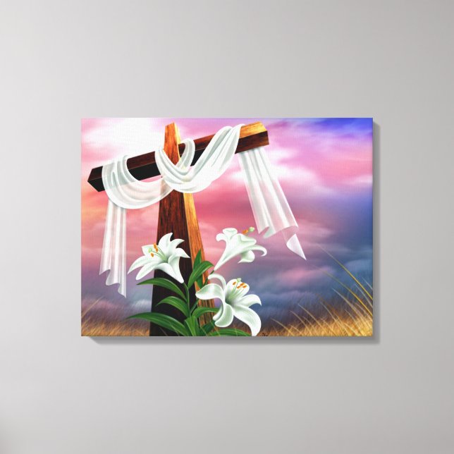 Påsk och Handflatan Söndag Kor och Scenes Canvastryck (Framsida)