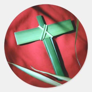 Påsk och Handflatan Söndag Kor och Scenes Runt Klistermärke