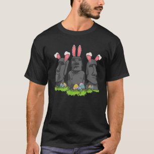 Påsk ön Moai Figurer Cute Travelers Funny Gi T Shirt