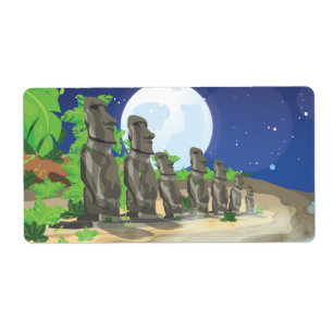 Påsk ön Moai Fraktsedel