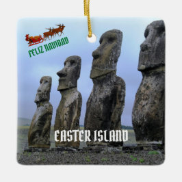 Påsk-ön Photo-julprydnad Julgransprydnad Keramik
