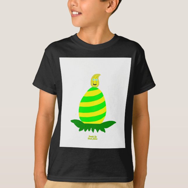 Påsk Önskemål Boys Black Basic T Shirt (Framsida)