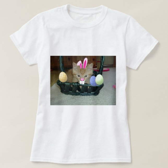 Påsk Orange Tabby Kitten T-shirt (Design framsida)