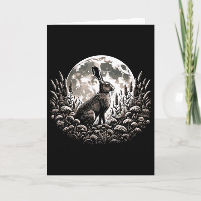 Påsk Ostara Eostre Pagan häxkonst Vår Måne  Kort (Framsida)