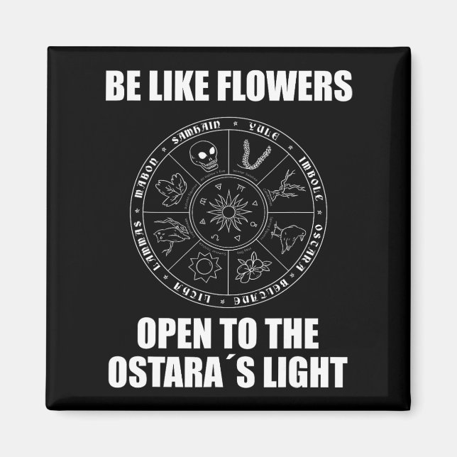 Påsk Ostara Eostre Pagan Witchcraft Vår Måne Magnet (Framsidan)