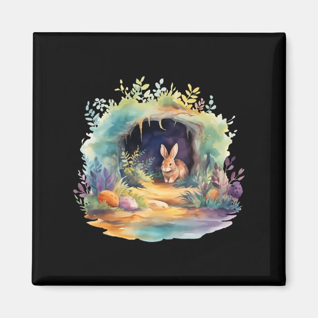 Påsk Ostara Eostre Pagan Witchcraft Vår Måne Magnet (Framsidan)