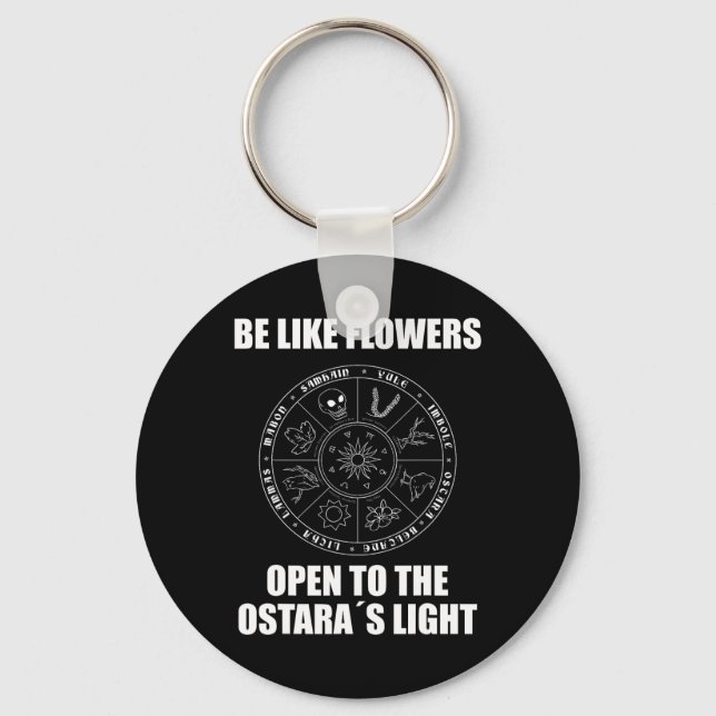 Påsk Ostara Eostre Pagan Witchcraft Vår Måne Nyckelring (Framsida)