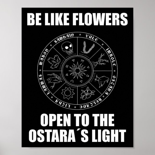 Påsk Ostara Eostre Pagan Witchcraft Vår Måne Poster (Framsidan)