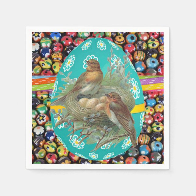 Påsk Pappra Napkins Pappersservett (Framsidan)