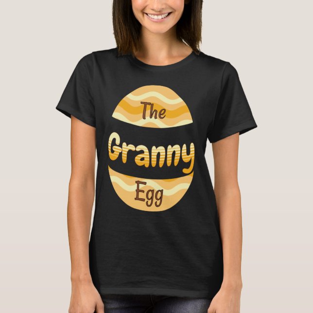 Påsk Parad Granny Påskägg Matching Family Ea T Shirt (Framsida)