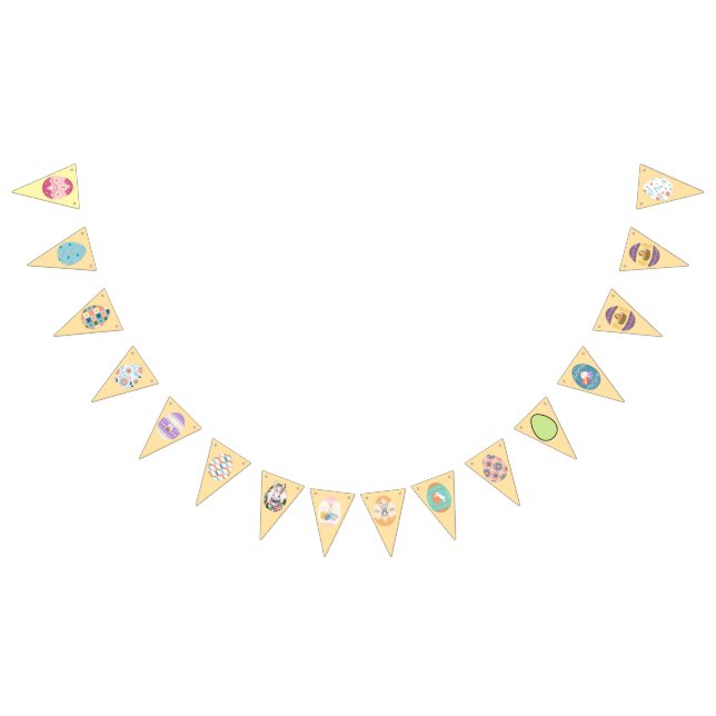 Påsk Party äggbanderoll Vimplar (Alla)